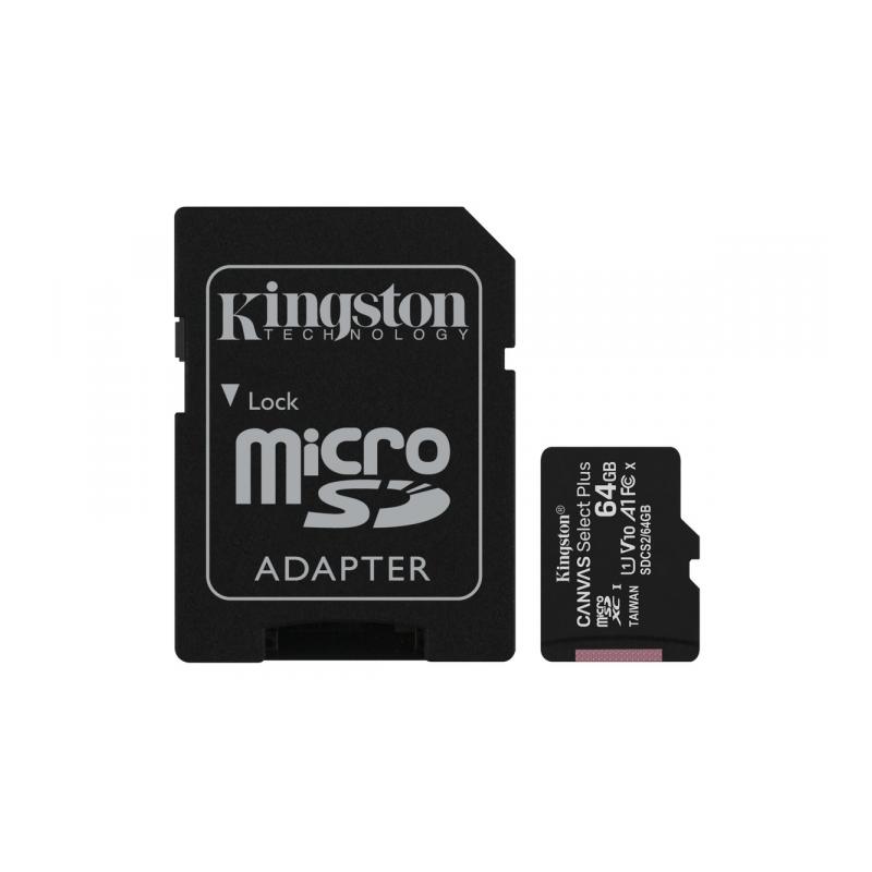 Kingston 64GB SDXC Class 10 UHS-I Canvas Select Plus microSD Hafıza Kartı -  SDCS2/64GB / Bilendenal.com Doğru ürünü bilendenal