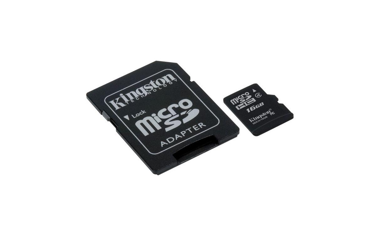 Kingston 16 GB SDHC Class4 microSD Hafıza Kartı SDC4/16GB