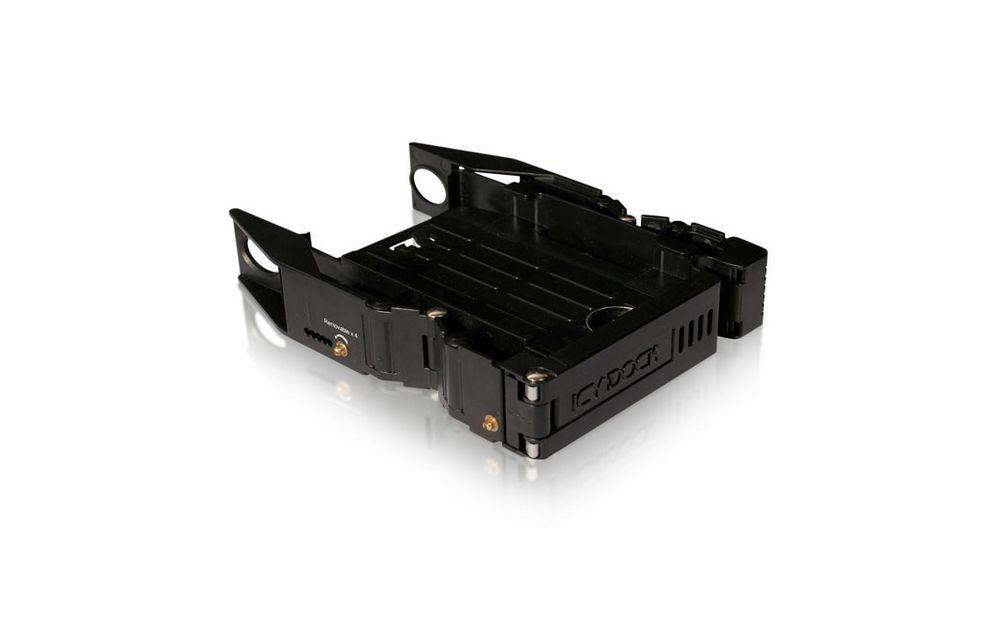 Icy Dock EZ-FIT 3.5 inç Yuvayı 2 x 2.5 inç Yuvaya Çevirici Sürücü Kızağı MB990SP-B