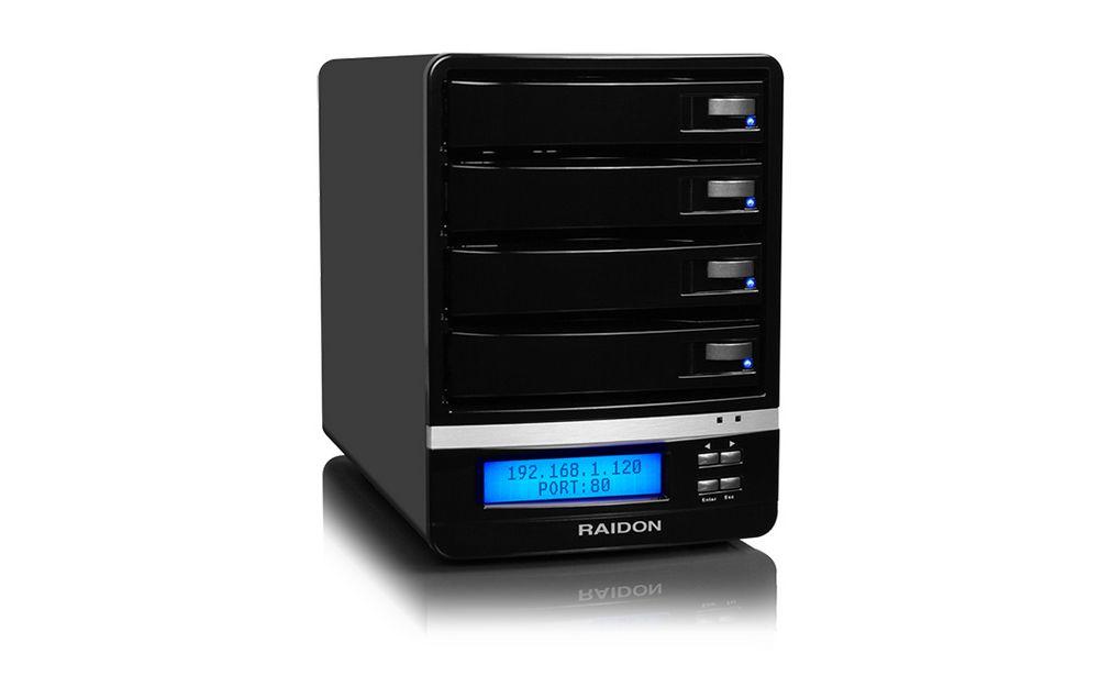 RAIDON SafeTANK 3,5 inç 4 Yuvalı NAS 1 Gb Ethernet NAS Depolama Ünitesi SL5640-LB2