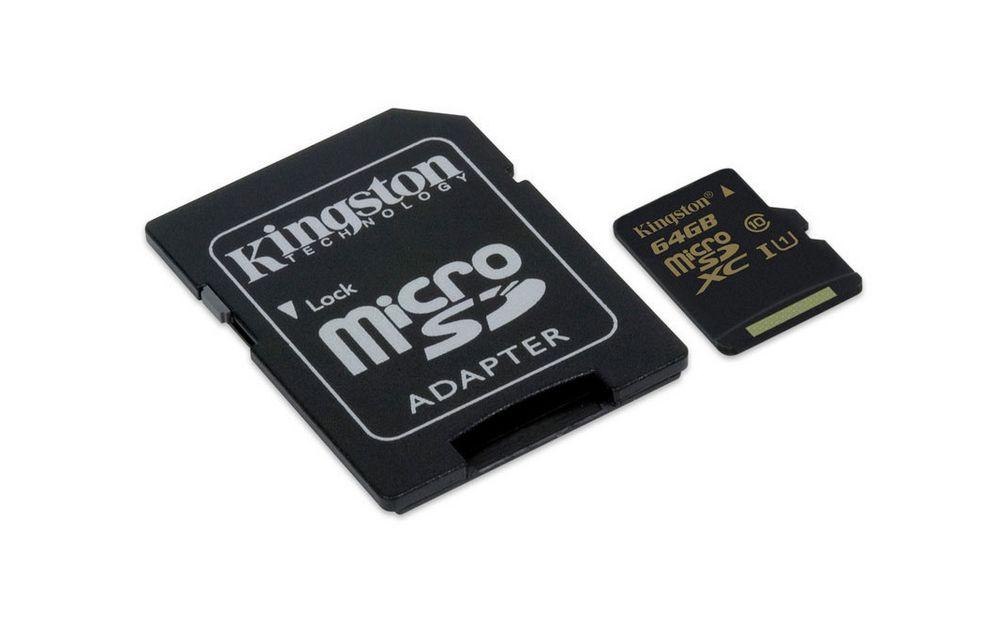 Kingston 64 GB SDXC Class 10 UHS-I microSD Hafıza Kartı SDCA10/64GB