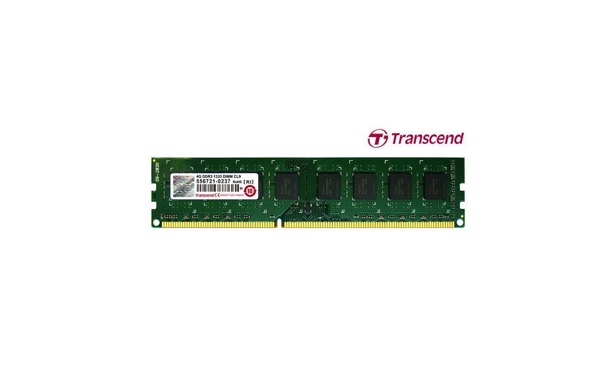 Transcend 4 GB DDR3 1333 MHz CL9 Masaüstü Belleği TS512MLK64V3N