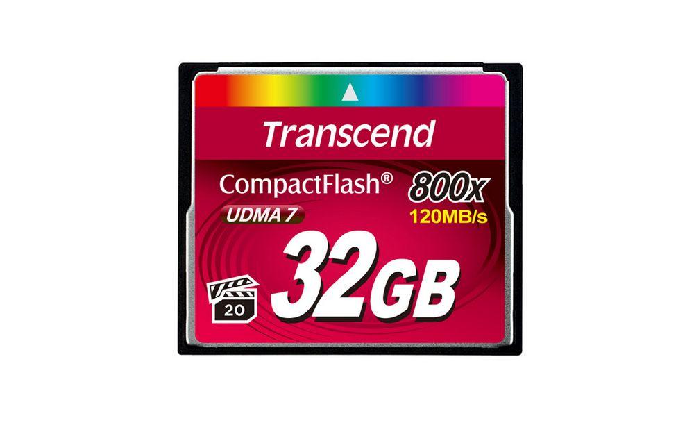 Transcend 32 GB CompactFlash 800X Premium Hafıza Kartı TS32GCF800