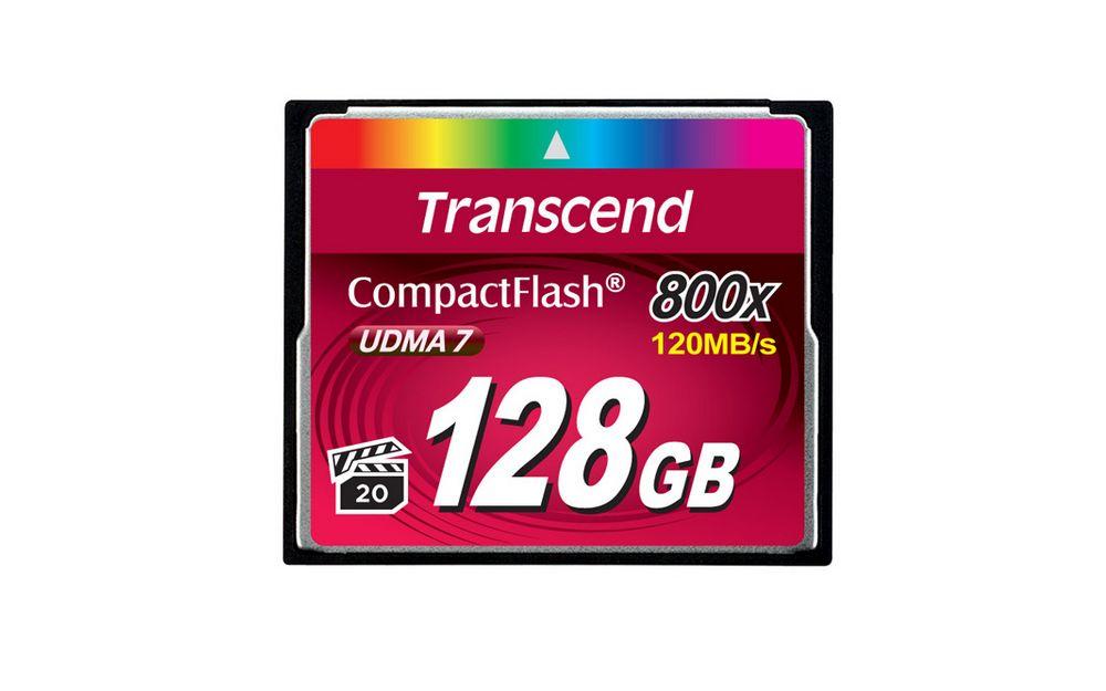 Transcend 128 GB CompactFlash 800X Premium Hafıza Kartı TS128GCF800