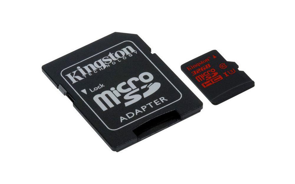 Kingston 32 GB SDHC Class 3 (U3) UHS-I microSD Hafıza Kartı SDCA3/32GB