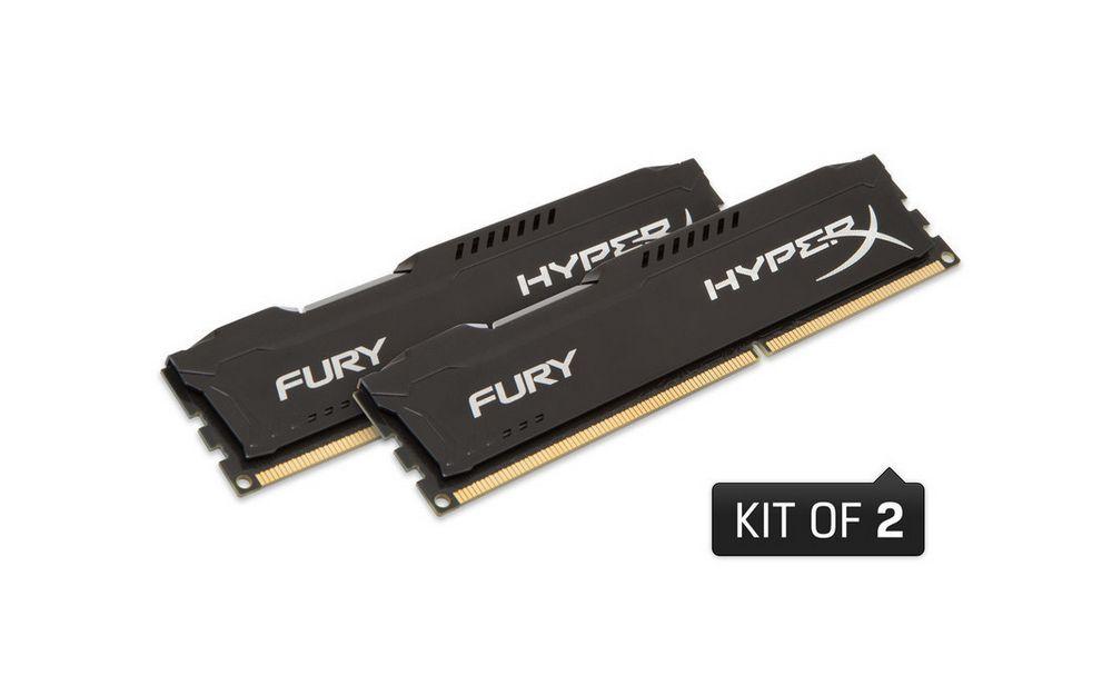 Kingston Hyperx FURY 16 GB DDR3 1600 MHz CL10 Performans Ram Kiti (2x8GB) HX316C10FBK2/16