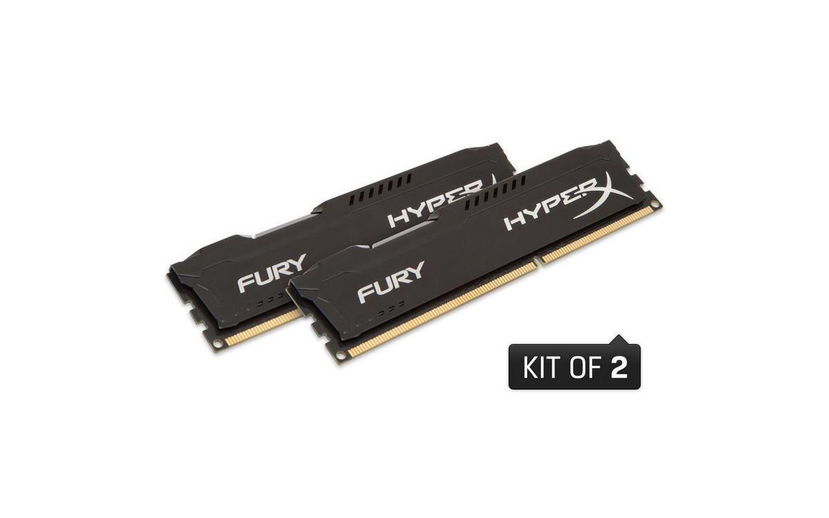Kingston Hyperx FURY Black 16 GB DDR3 1866 MHz Bellek Kit (2x8GB) HX318C10FBK2/16