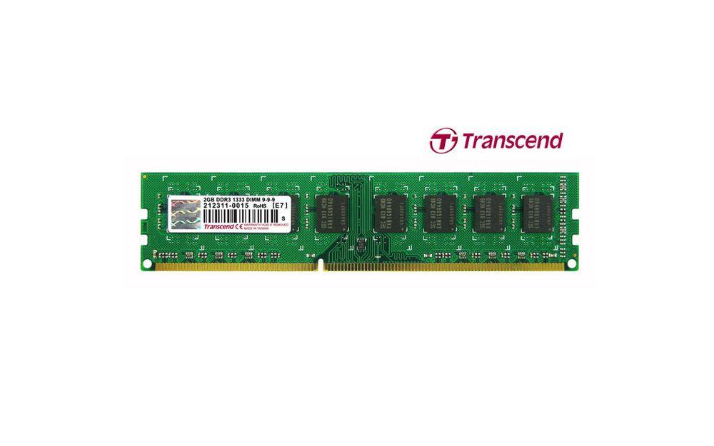Transcend 2 GB DDR3 1333 MHz CL9 Masaüstü Rami TS256MLK64V3U