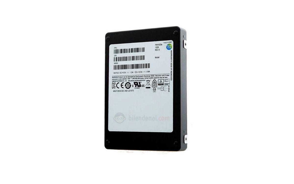 Samsung PM1633a 960 GB 2.5 inç SAS 12G Sunucu SSD MZILS960HEHP