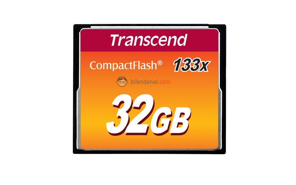 Transcend 32 GB Compact Flash 133X Hafıza Kartı TS32GCF133