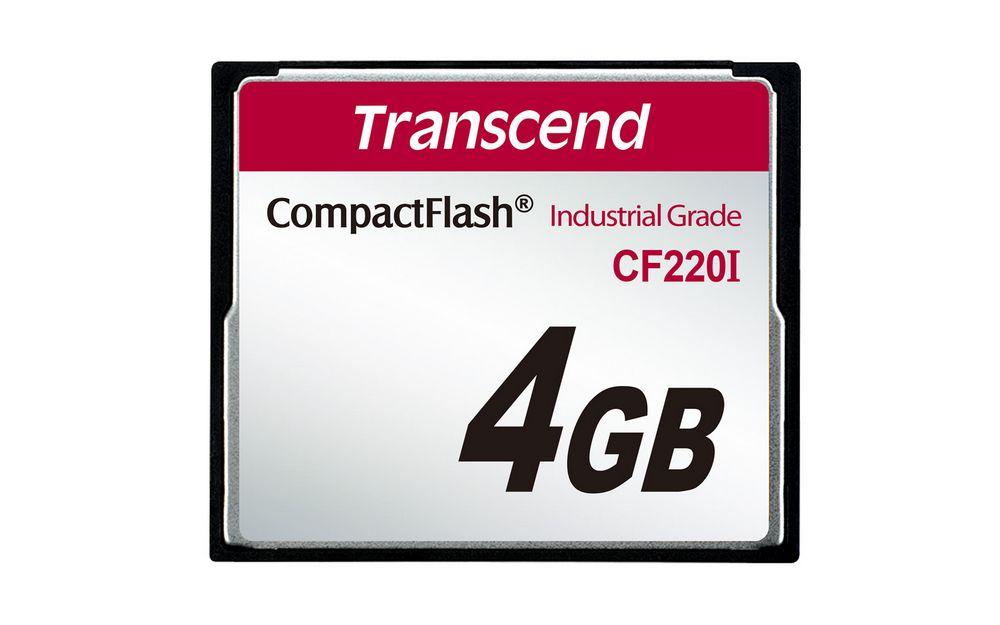Transcend 4 GB Compact Flash CF220I 266x Endüstriyel Hafıza Kartı TS4GCF220I