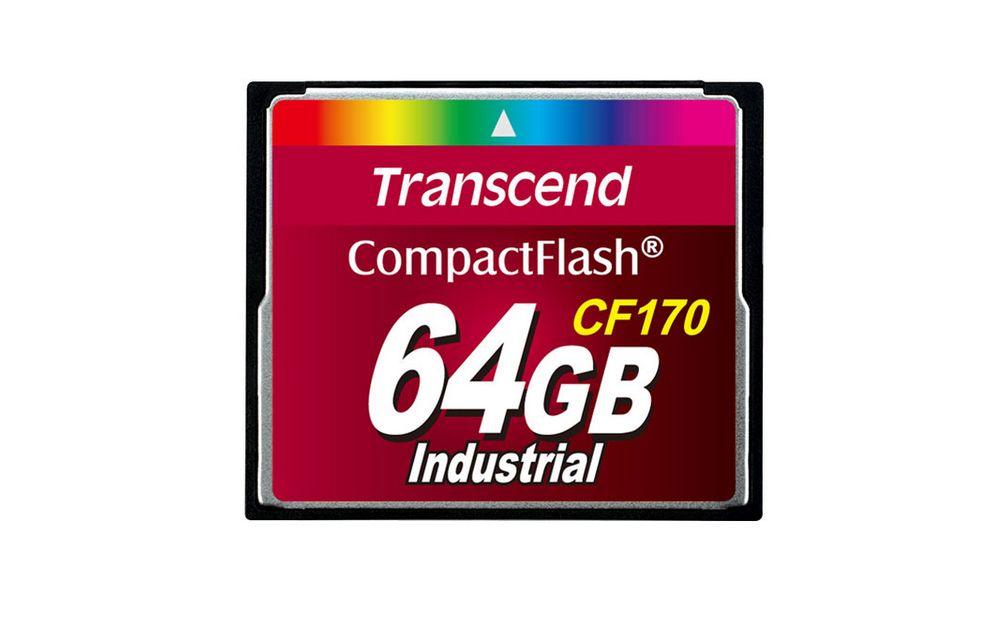 Transcend 64 GB CF170 300x Industrial Hafıza Kartı TS64GCF170