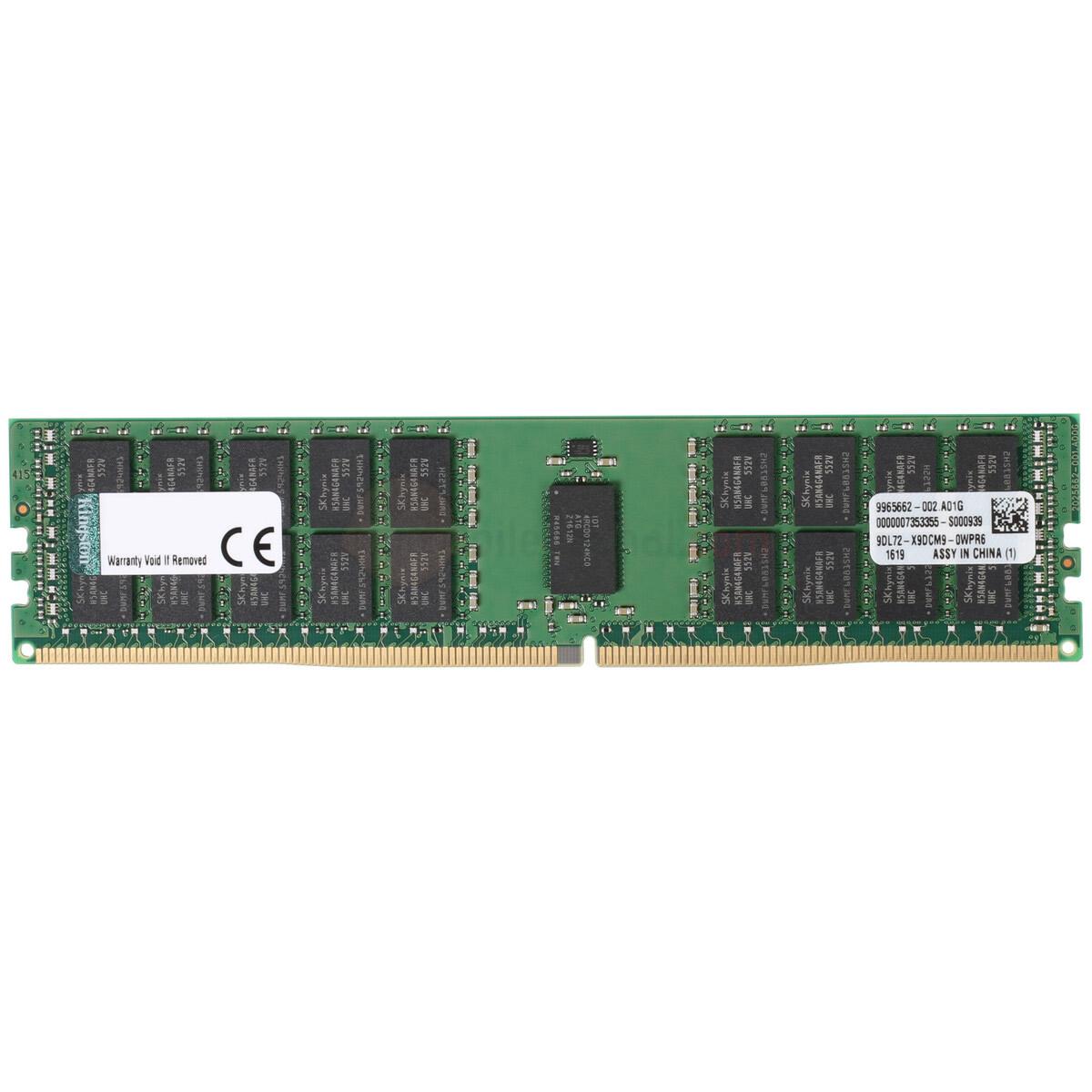 Kingston HP 32 GB DDR4 2666 MHz CL19 Registered ECC Server Rami KTH-PL426/32G