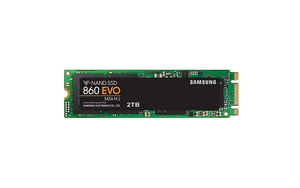 Samsung 860 EVO 2TB 22x80mm M.2 SATA 3 SSD MZ-N6E2T0BW