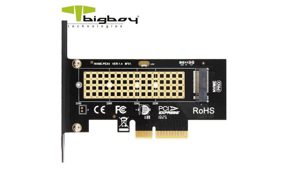 Bigboy M.2 PCIe Gen 3.0 x4 NVMe M Key Çevirici Ünite BTC-PEM2NVNGFL