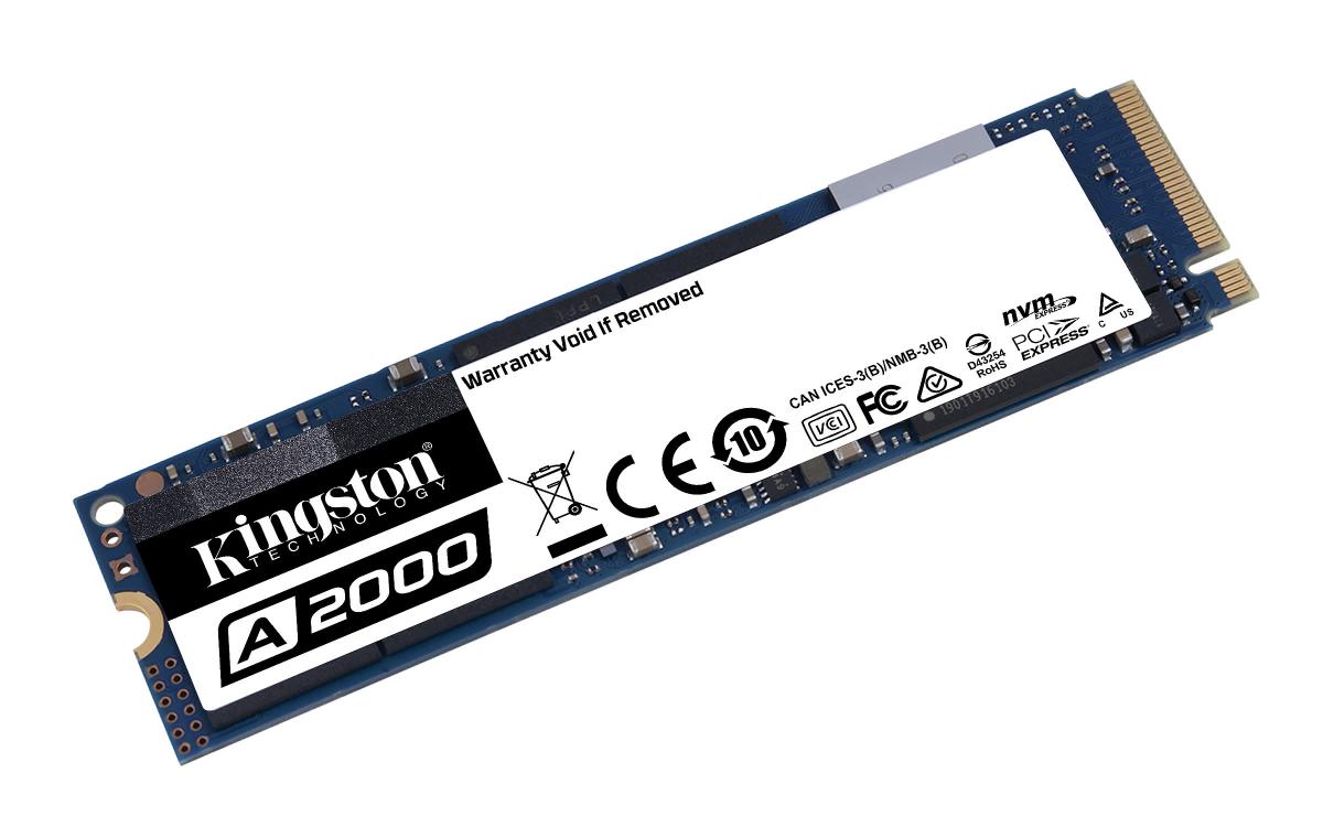Kingston A2000 1 TB 22x80mm PCIe 3.0 x4 M.2 NVMe SSD SA2000M8/1000G
