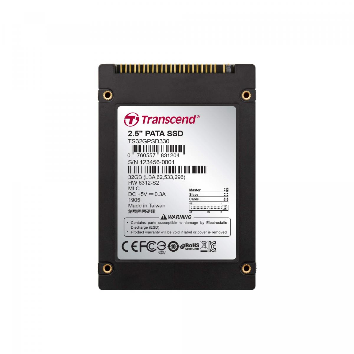 Transcend PSD330 32GB 2.5 inç IDE Notebook SSD TS32GPSD330