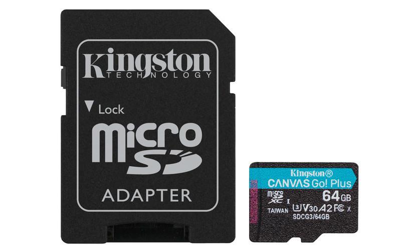 Kingston 64GB Canvas Go SDXC Class 3 (U3) UHS-I microSD Hafıza Kartı SDCG3/64GB
