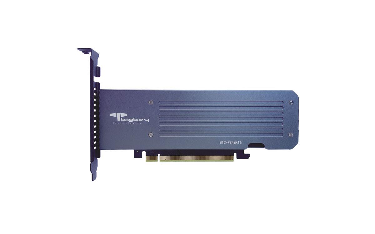 Bigboy PCIe Gen 3.0 x16 4xM.2 3.0 x4 22x80 Çevirici Ünite BTC-PE4MX16