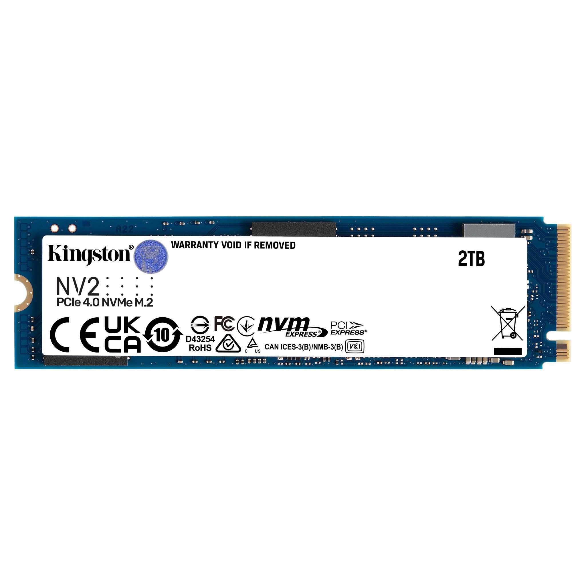 Kingston NV2 2TB PCIe 4.0 x4 M.2 22x80 NVMe 3500-2800 SSD SNV2S/2000G